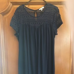 Navy knee length dress